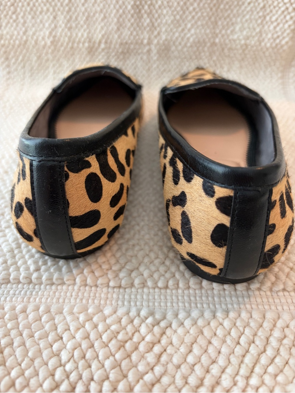 Leather Animal Print Pointed-Toe Loafers, size 8 - Picture 5 of 9